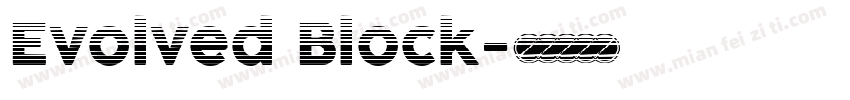 Evolved Block字体转换